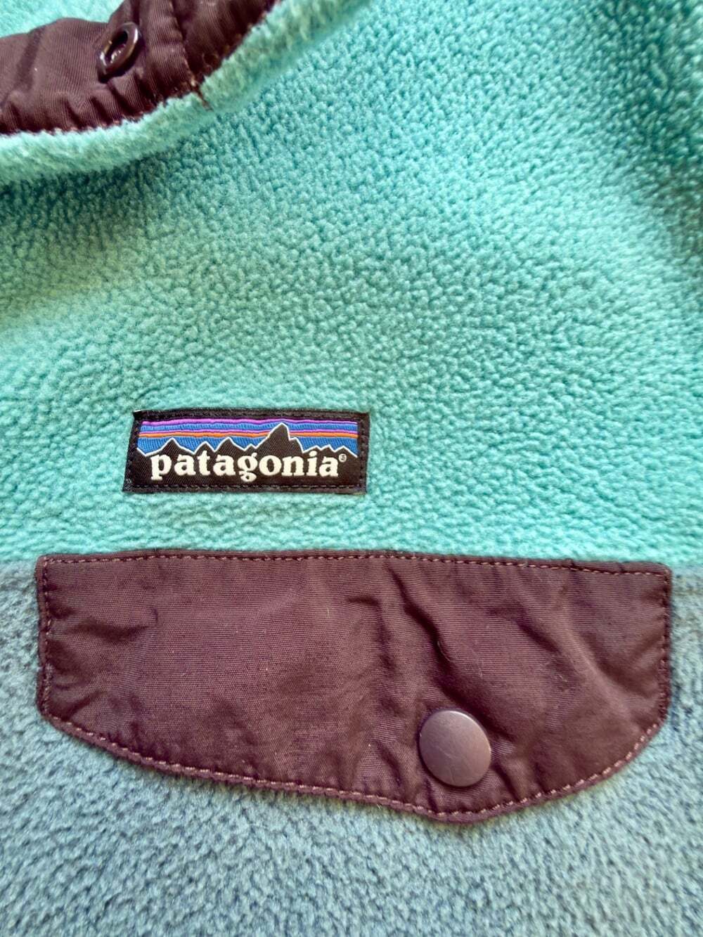 Patagonia Women's Synchilla Snap T Color Block Pullover Medium STY25455